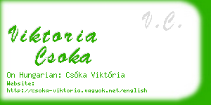 viktoria csoka business card
