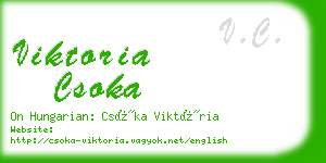 viktoria csoka business card